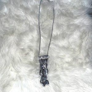Long Silver Necklace
